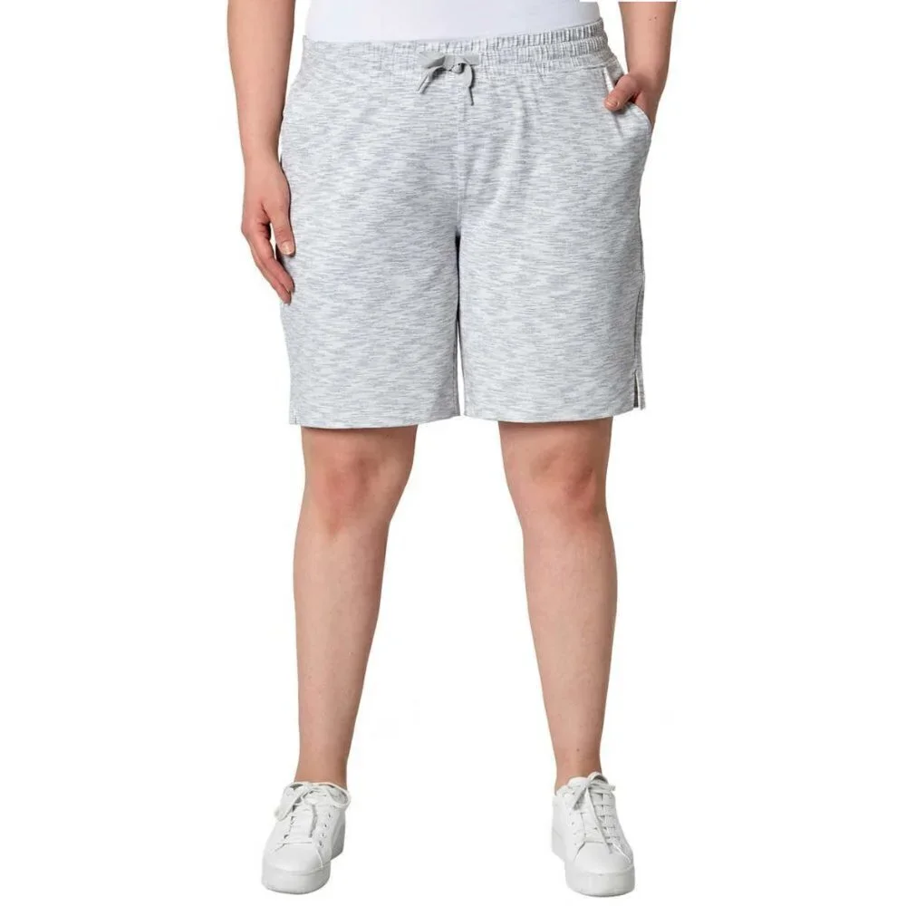 NWT Mondetta Plus Active Performance Elastic Waist Soft Casual Bermuda Shorts - Picture 1 of 6